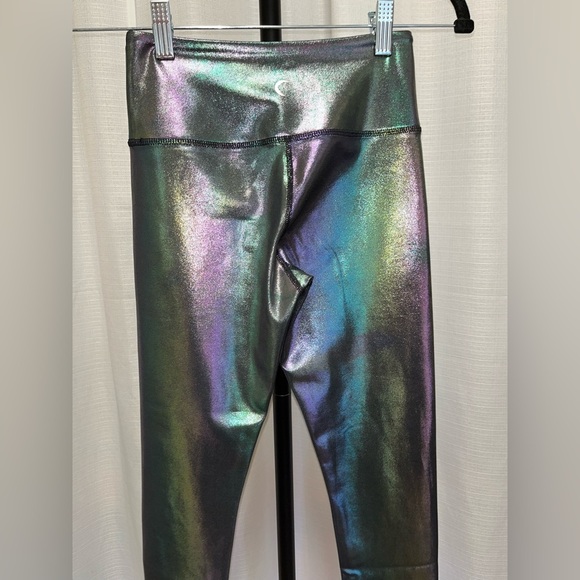 ZYIA Mirage Metallic Leggings | size 2 - Picture 4 of 9